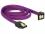 Delock SATA cable 6 Gbs 100 cm down straight metal purple Premium