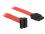 Delock cable SATA 50cm upstraight red