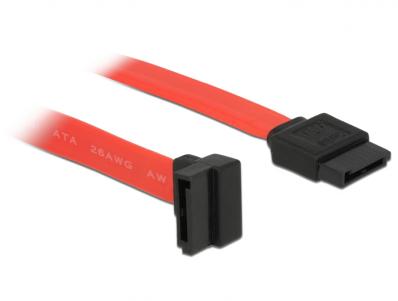 Delock cable SATA 50cm upstraight red