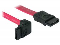 Delock cable SATA 50cm downstraight red