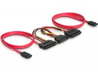 Delock SATA All-in-One cable for 2x HDD