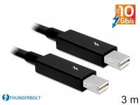 Delock Cable Thunderboltâ¢ male Thunderboltâ¢ male 3 m black