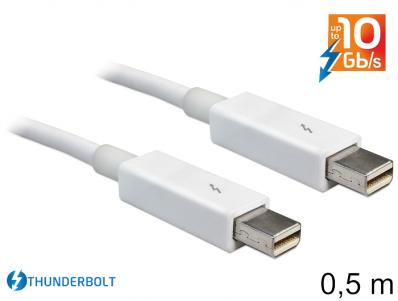 Delock Cable Thunderboltâ¢ male Thunderboltâ¢ male 0.5 m white