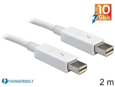 Delock Cable Thunderboltâ¢ male Thunderboltâ¢ male 2 m white