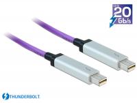 Delock Cable Thunderboltâ¢ optical male male 30 m purple