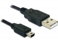 Delock Cable USB 2.0-A USB mini-B 5 pin 1 m male male