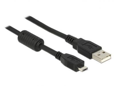 Delock Cable USB2.0 -A male to USB- micro A male 1m