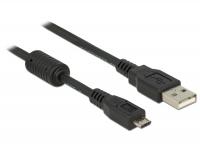 Delock Cable USB2.0 -A male to USB- micro B male 1m