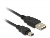 Delock Cable USB 2.0-A male mini B 5-Pin male 3 m