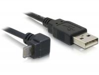 Delock USB2.0- A to USB micro-A angled, 3m malemale