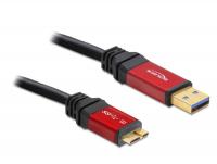 Delock Cable USB 3.0-A micro-B male male 1 m Premium