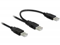 Delock Cable USB 2.0-A male 2 x USB 2.0-A male 0.7 m