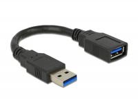 Delock Extension cable USB 3.0 A-A 15 cm male female