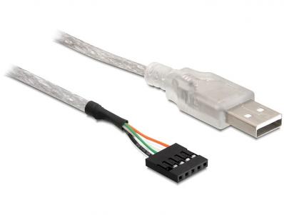 Delock Cable USB 2.0-A male to pin header