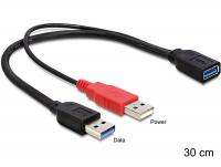 Delock Cable USB 3.0 type A male + USB type A male USB 3.0 type A female