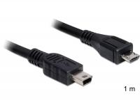 Delock Cable USB 2.0 micro-B male USB mini male 1 m