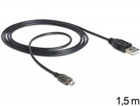 Delock USB to Micro USB data and power cable with LED indication