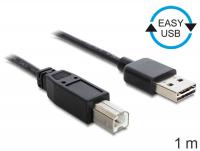 Delock Cable EASY-USB 2.0-A male USB 2.0-B male 1 m