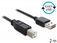 Delock Cable EASY-USB 2.0-A male USB 2.0-B male 2 m