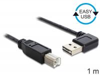 Delock Cable EASY-USB 2.0-A male leftright angled USB 2.0-B male 1 m
