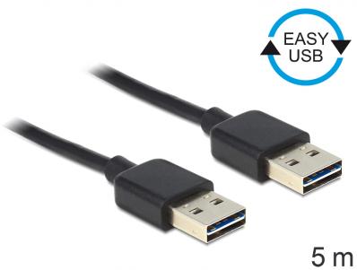 Delock Cable EASY-USB 2.0-A male male 5 m