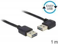 Delock Cable EASY-USB 2.0-A male male leftright angled 1 m