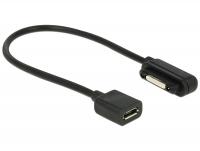 Delock Charging cable USB Micro-B female Sony magnet connector 15 cm