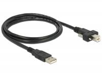 Delock Cable USB 2.0 type A male USB 2.0 type B male with screws 1 m