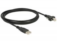 Delock Cable USB 2.0 type A male USB 2.0 type B male with screws 2 m