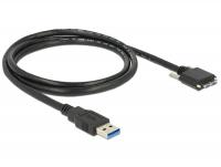 Delock Cable USB 3.0 type A male USB 3.0 type Micro-B male with screws 1 m