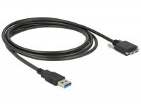 Delock Cable USB 3.0 type A male USB 3.0 type Micro-B male with screws 3 m