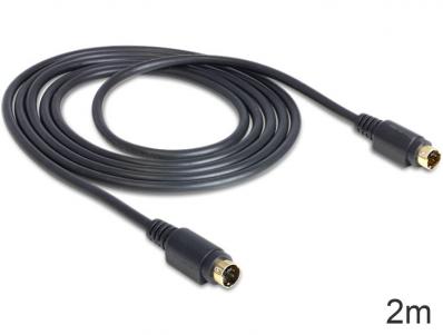 Delock Cable S-Video 1 x 4 pin male male 2 m