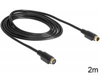 Delock S-Video Extension cable 1 x 4 pin male 1 x 4 pin female 2 m