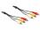 Delock Cable Audio Video 3 x RCA male male 1,5 m