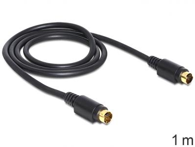 Delock Cable S-Video 1 x 4 pin male male 1 m