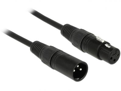 Delock Cable XLR 3 Pin male female 3 m