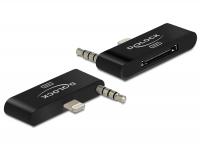 Delock Audio Adapter 8 pin male + stereo plug 30 pin female for IPhone 5, IPod Touch 5