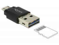 Delock Micro USB OTG Card Reader + USB 2.0 A male