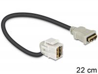 Delock Keystone module HDMI female HDMI female 110 with cable