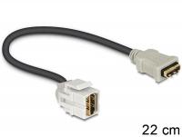 Delock Keystone module HDMI female HDMI female 250 with cable