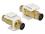 Delock Keystone module Mini-DIN 4 pin female female gold plated