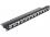 Delock 19 Keystone Patch Panel 24 Port staggered black