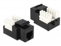 Delock Keystone module RJ12 female LSA Cat.3 black