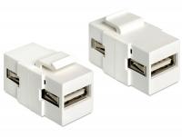 Delock Keystone module USB 2.0 A female USB 2.0 A female