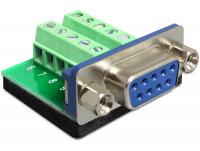 Delock Adapter Sub-D 9 pin female Terminal block 10 pin