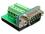 Delock Adapter Sub-D 9 pin male Terminal block 10 pin