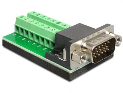 Delock Adapter VGA male Terminal Block 16 pin