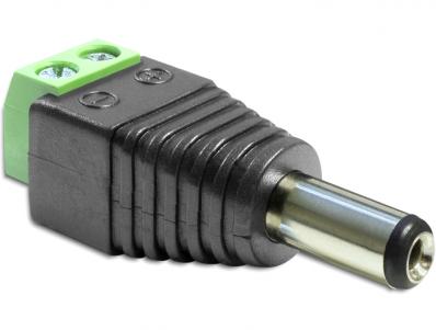 Delock Adapter DC 2.5 x 5.5 mm male Terminal Block 2 pin