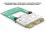 Delock Mini PCI Express mSATA Extension half size full size