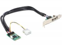 Delock MiniPCIe IO PCIe full size 1 x FireWire A, 2 x FireWire B